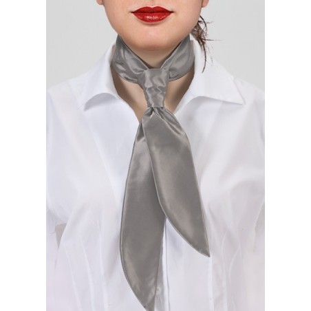 Women's Necktie in Festive Silver