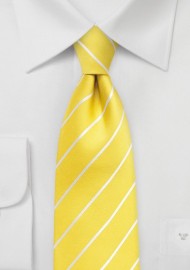 Lemon Yellow Silk Tie
