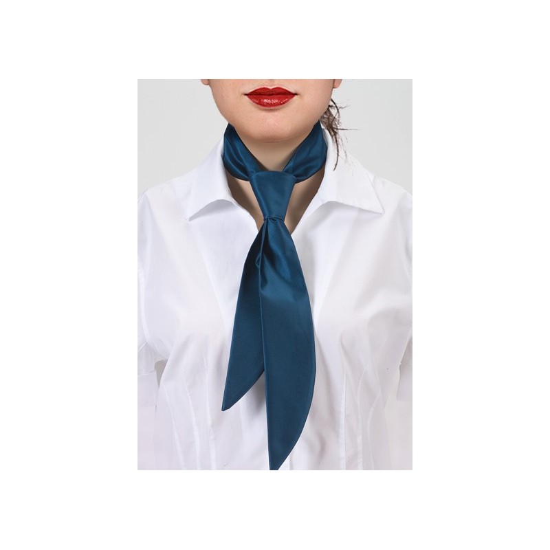 Teal Blue Women's Necktie