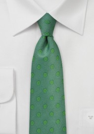 Ivy Green Polka Dot Tie