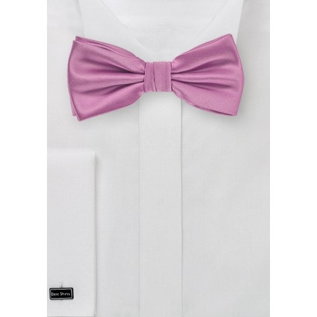 Orchid Pink Colored Bow Tie
