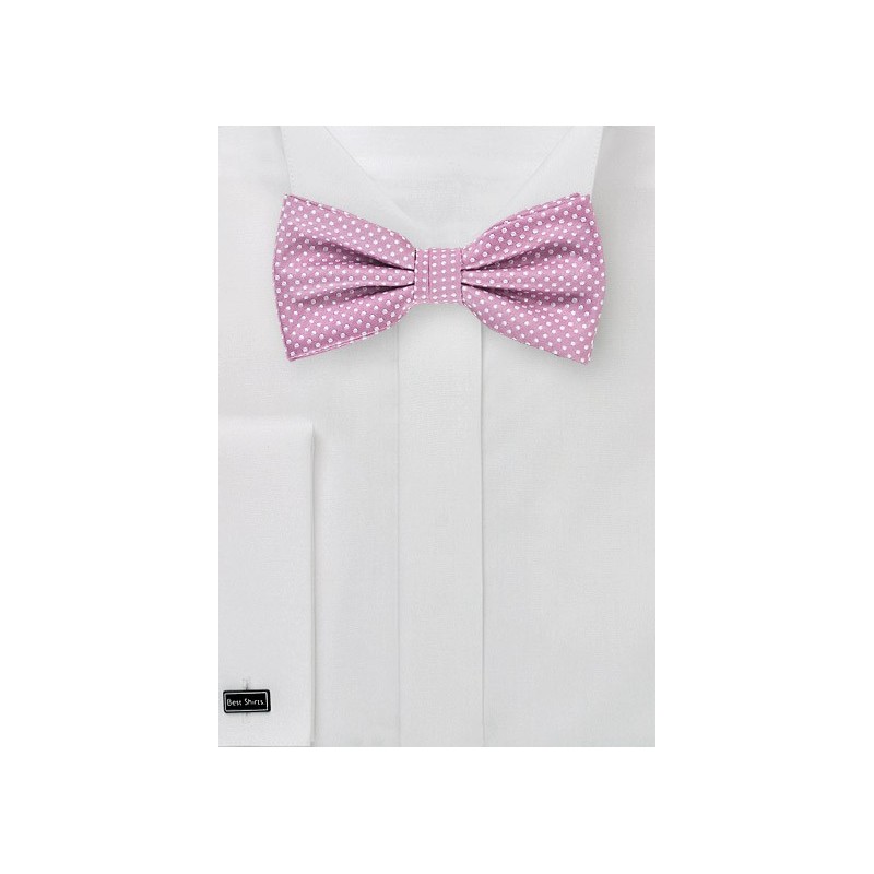 Pin Dot Bow Tie in Orchid