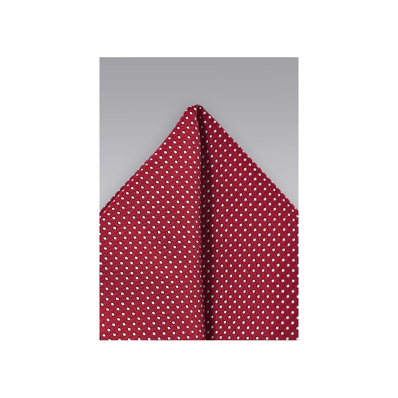 Pocket Square in Cherry Red Color