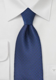 Dot Design Tie in Royal Blue