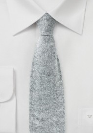 Cashmere Knit Tie in Gray