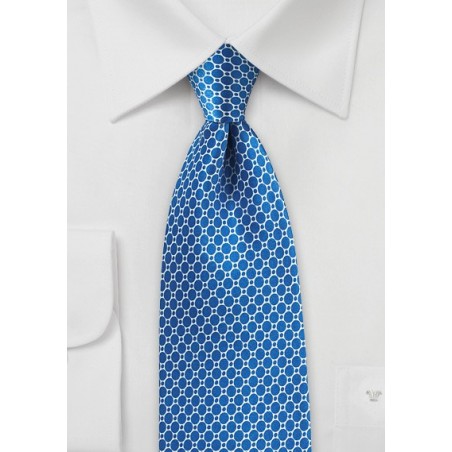 Marina Blue Satin Silk Tie