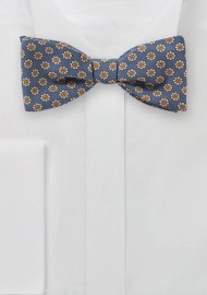 Floral Print Bow Tie in Victorian Lilac