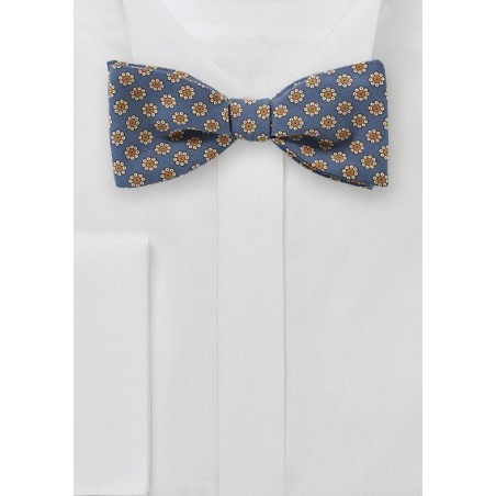 Floral Print Bow Tie in Victorian Lilac