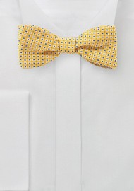 Canary Yellow Summer Bow Tie