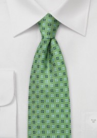 Amazon Green Woven Silk Tie