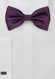 Solid Bow Tie in Berry