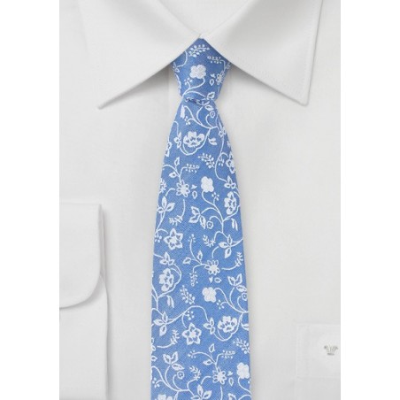 Sky Blue Summer Cotton Tie