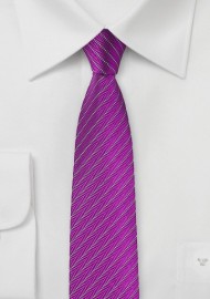 Skinny Tie in Vivid Viola