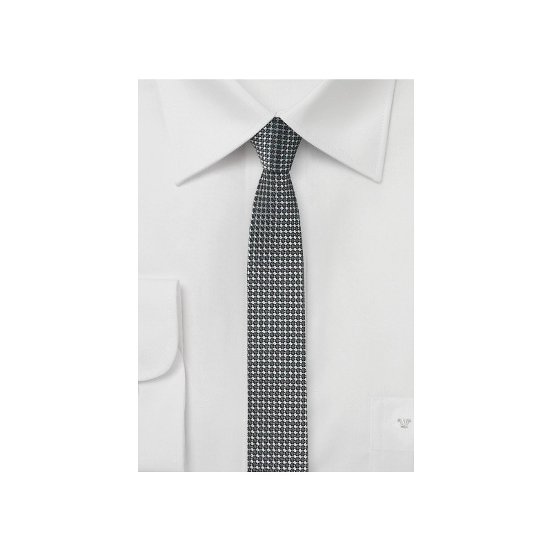 Super Skinny Tie in Graphite Gray
