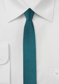 Coral Blue Super Skinny Tie