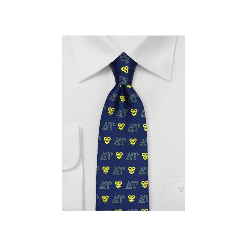 Delta Upsilon Silk Necktie