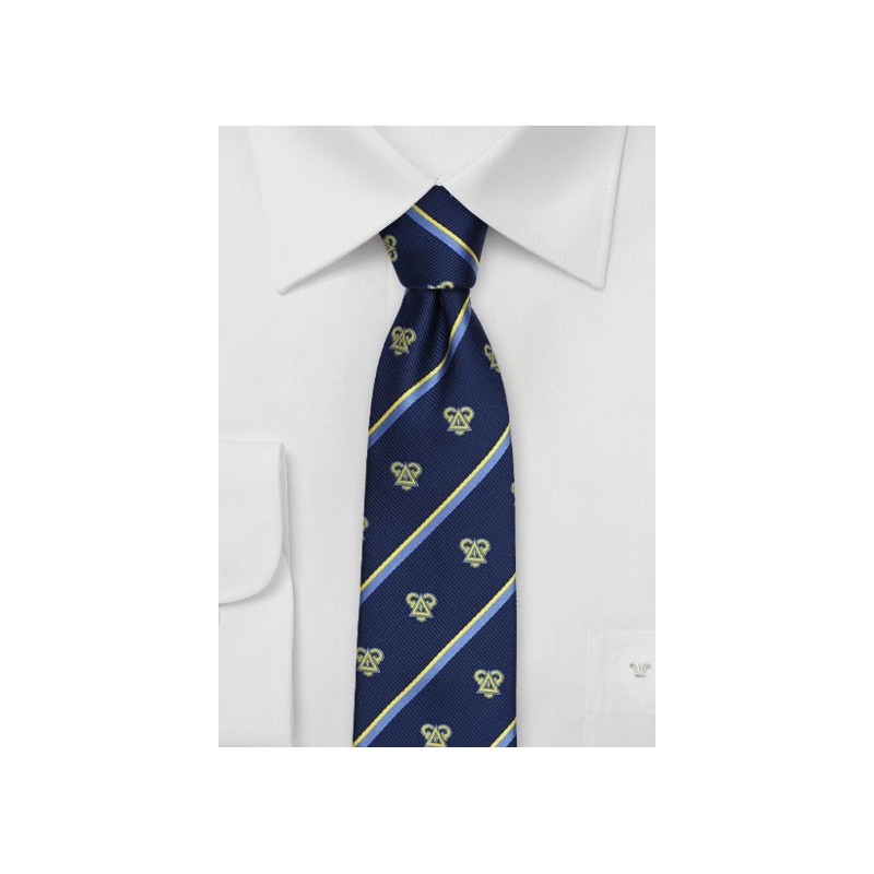Striped Skinny Tie for Delta Upsilon