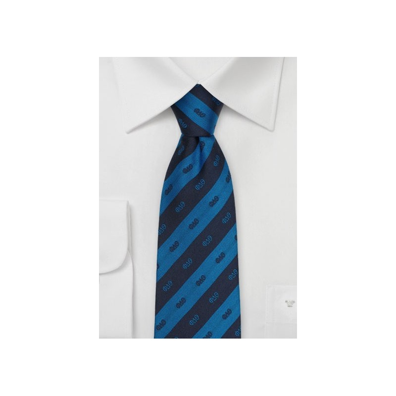 Phi Delta Theta Striped Silk Necktie