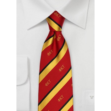 Phi Kappa Tau Silk Striped Tie