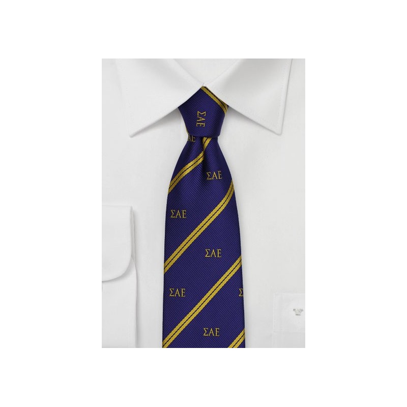 Sigma Alpha Epsilon Skinny Tie