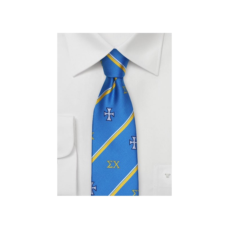 Crested Skinny Necktie for Sigma Chi