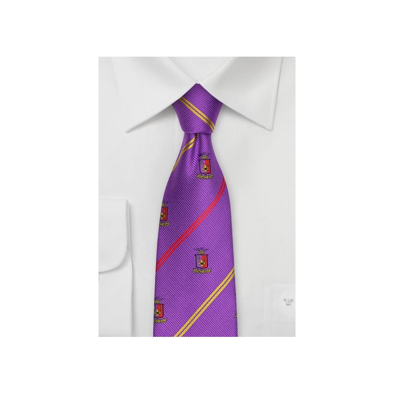 Purple Skinny Tie for Sigma Phi Epsilon