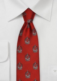 Tau Kappa Epsilon Crested Skinny Tie