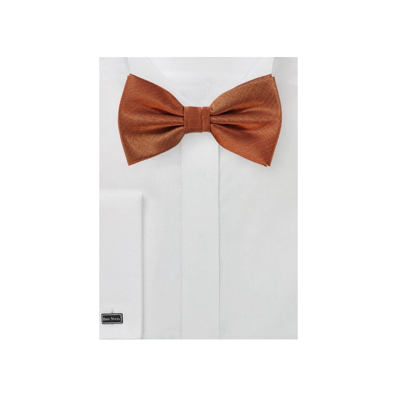 Burnt Orange Bowtie - Ties-Necktie.com