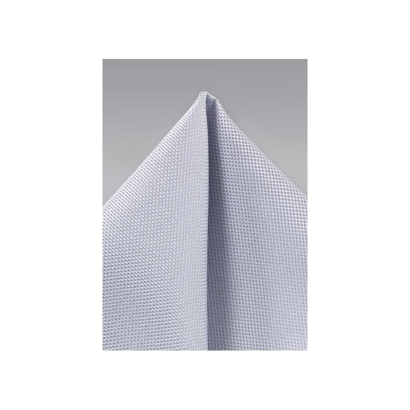 Classic Silver Textured Hanky