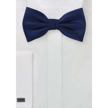 Classic Navy Matte Finish Bow Tie