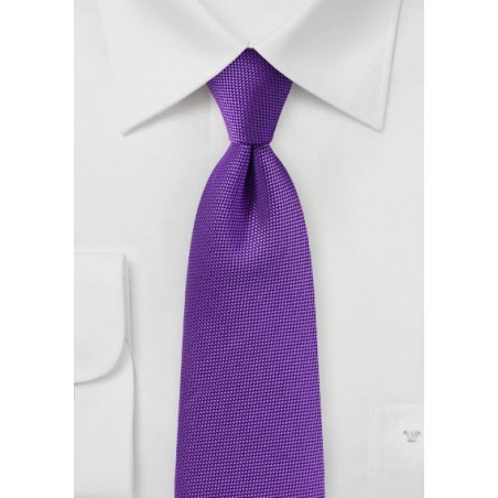 Rich Violet Purple Textured Tie