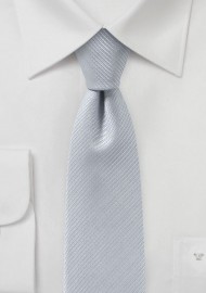 Light Silver Skinny Tie