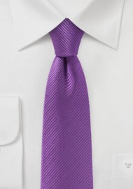 Slim Cut Tie in Bright Violet