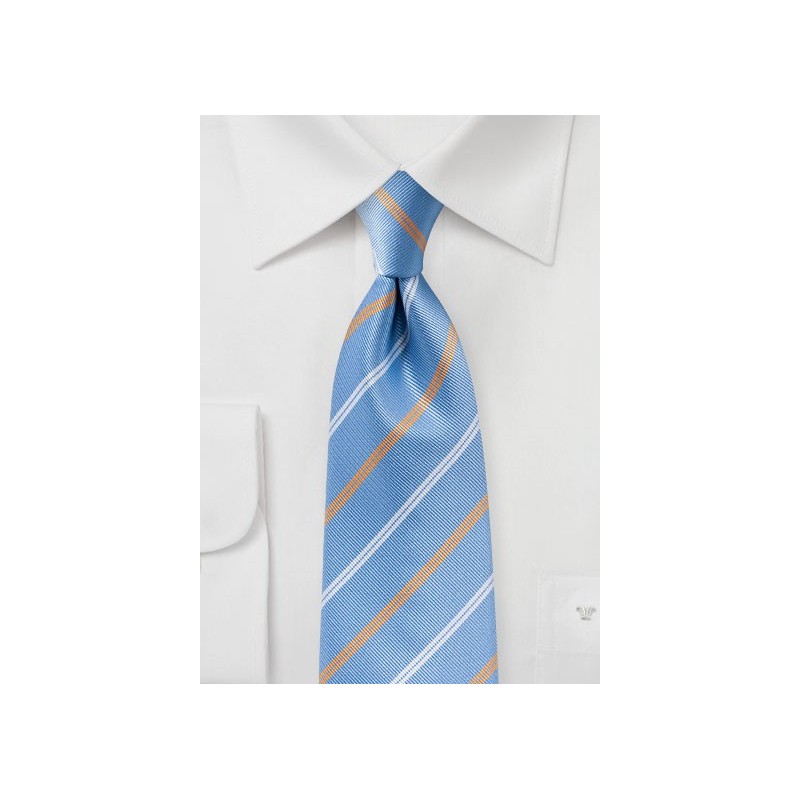 Repp Stripe Tie in Bonnie Blue