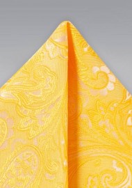 Canary Yellow Mens Suit Hanky