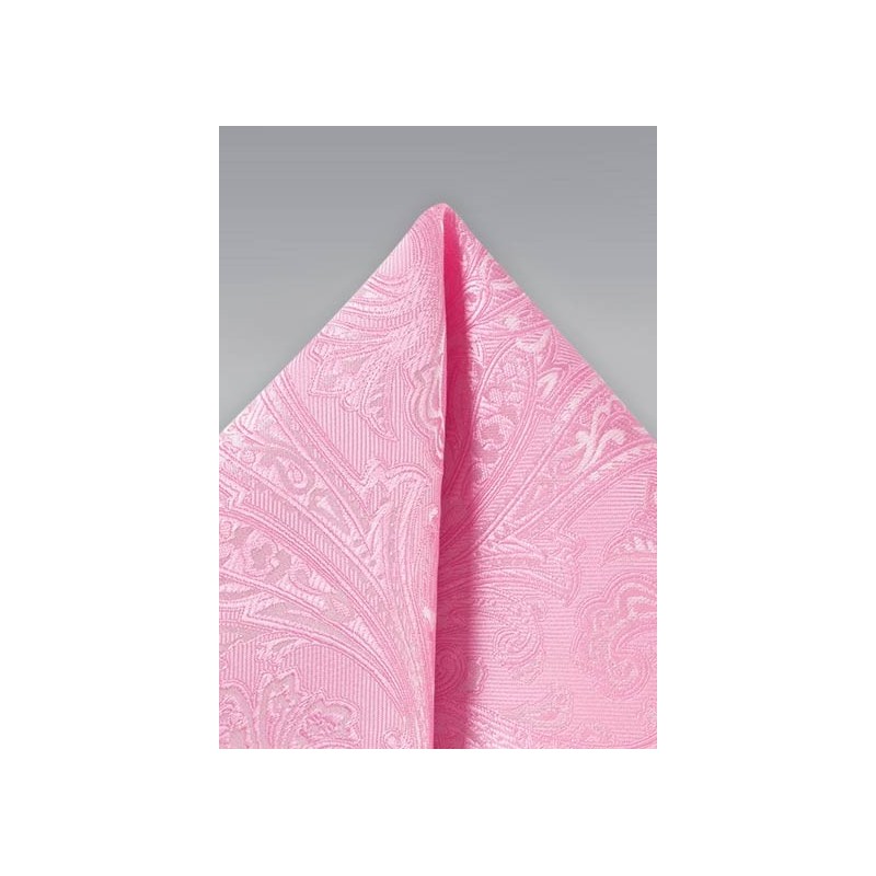 Carnation Pink Suit Hanky