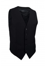 formal black suit vest