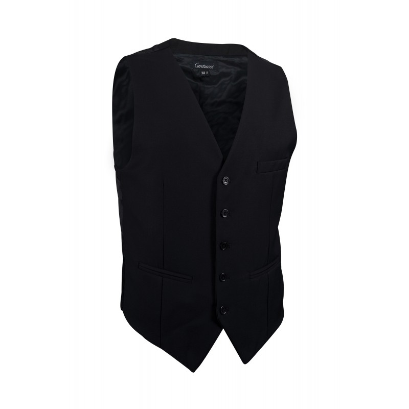 formal black suit vest
