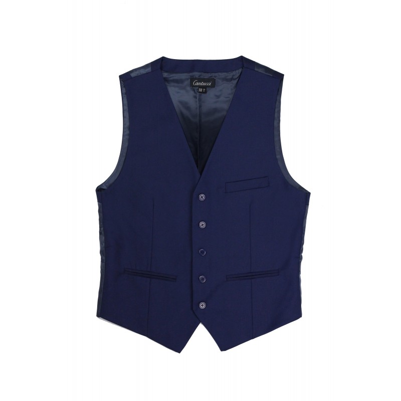 Elegant Dress Vest in Midnight Blue - Ties-Necktie.com