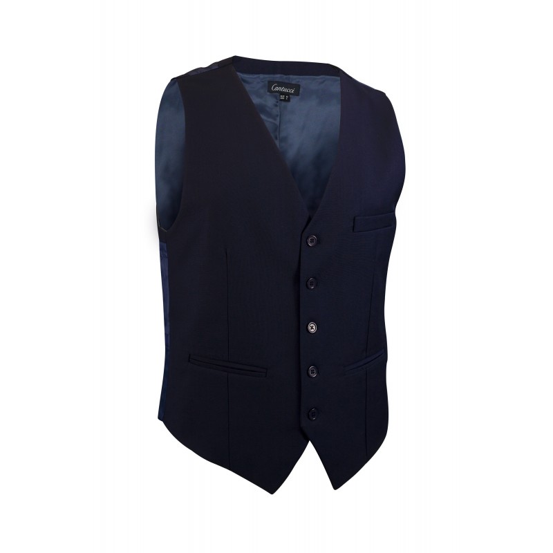 Navy Blue Dress Vest - Ties-Necktie.com