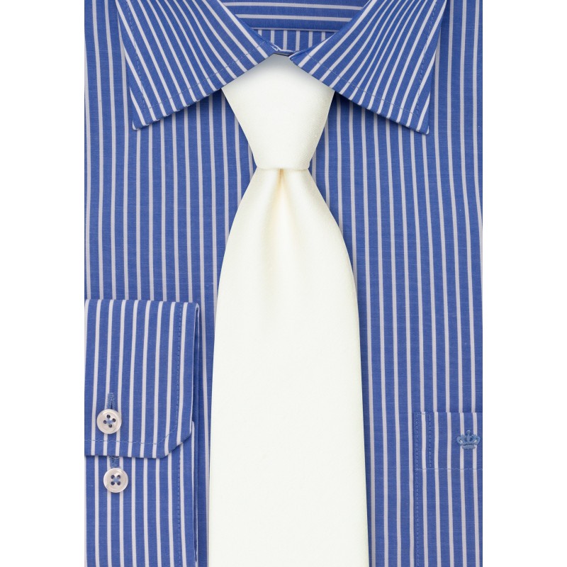 Contemporary Blonde Linen Textured Tie
