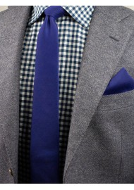 Ultramarine Woolen Tie in Modern Width Styled