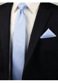 Matte Woven Slim Cut Tie in Blue Bird Styled