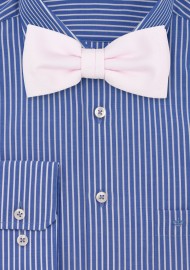 Linen Textured Bow Tie in Blush