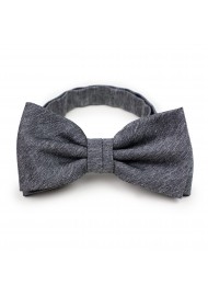Woolen Charcoal Bow Tie