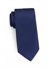 ribbed textured navy blue mens necktie