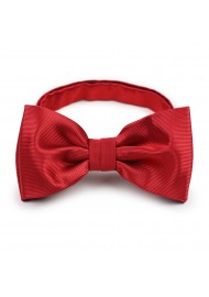 solid cherry red formal bow tie