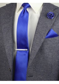horizon royal blue pin dot tie