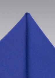 Marine Blue Woolen Textured Pocket Square