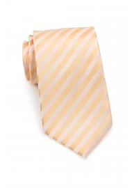 Solid peach color tie - Stain resistant Microfiber necktie in peach-orange